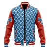 Mista Guido Pattern JBA Varsity Jacket FRONT Mockup - JoJo's Bizarre Adventure UK Shop