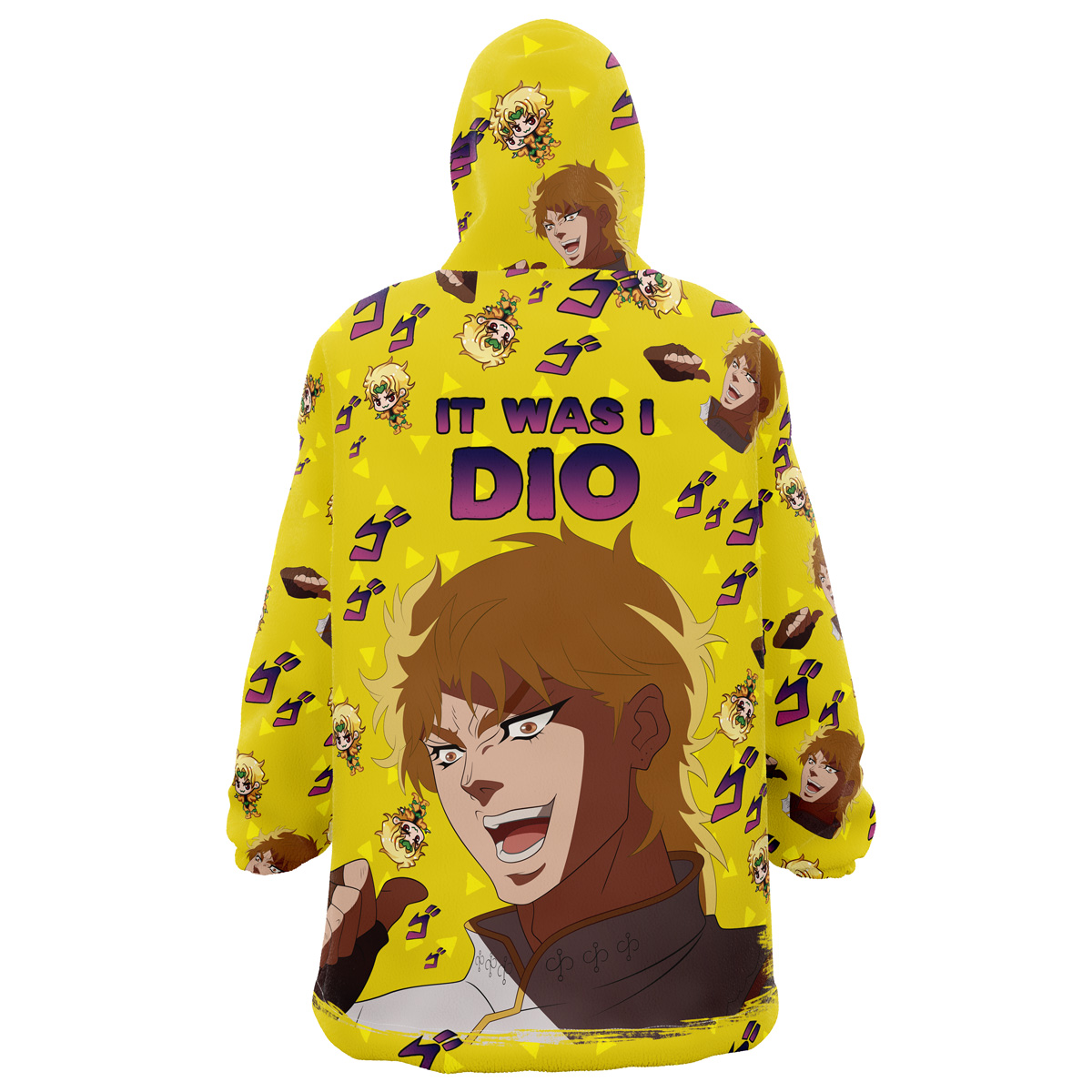 It was I Dio Pattern Jojo’s Bizarre Adventure Snug Oversized Blanket Hoodie