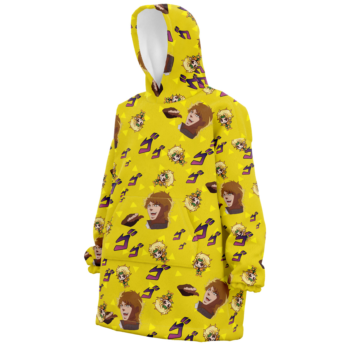 It was I Dio Pattern Jojo’s Bizarre Adventure Snug Oversized Blanket Hoodie - Image 2