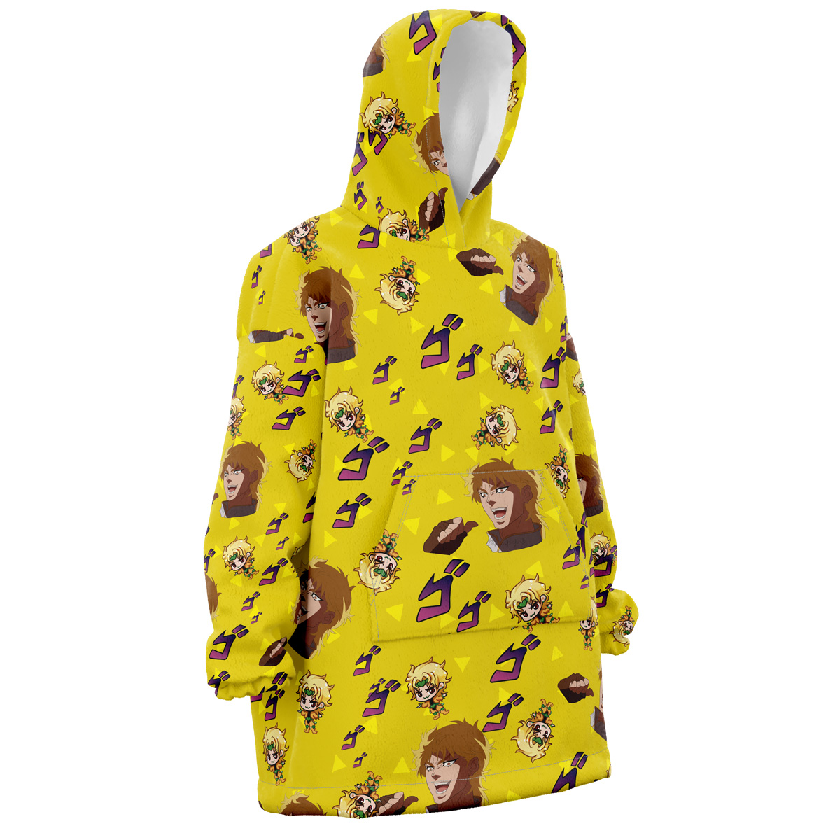 It was I Dio Pattern Jojo’s Bizarre Adventure Snug Oversized Blanket Hoodie - Image 3