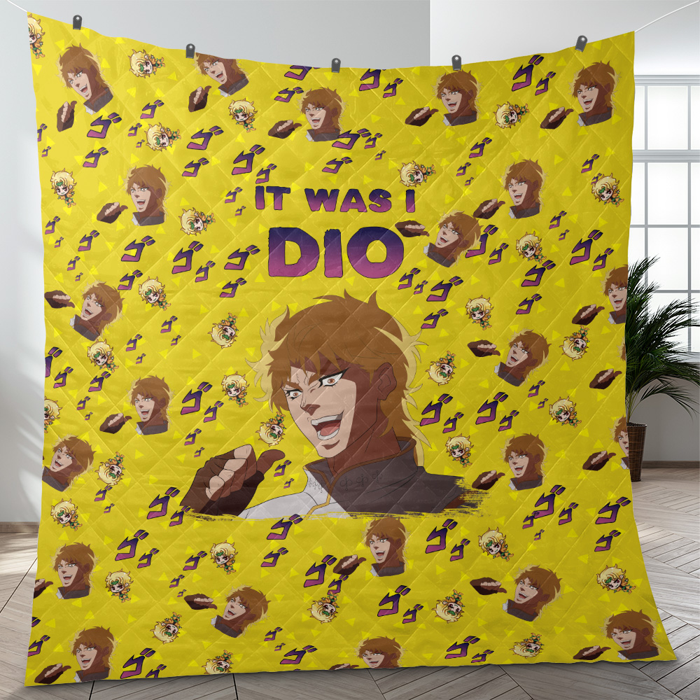 It Was Me DIO! Jojo’s Bizarre Adventure Quilt Blanket