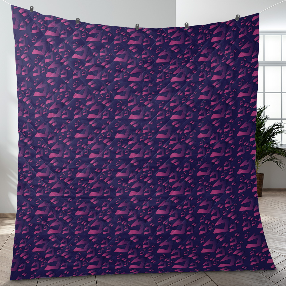 Menacing Aura Jojo’s Bizarre Adventure Quilt Blanket
