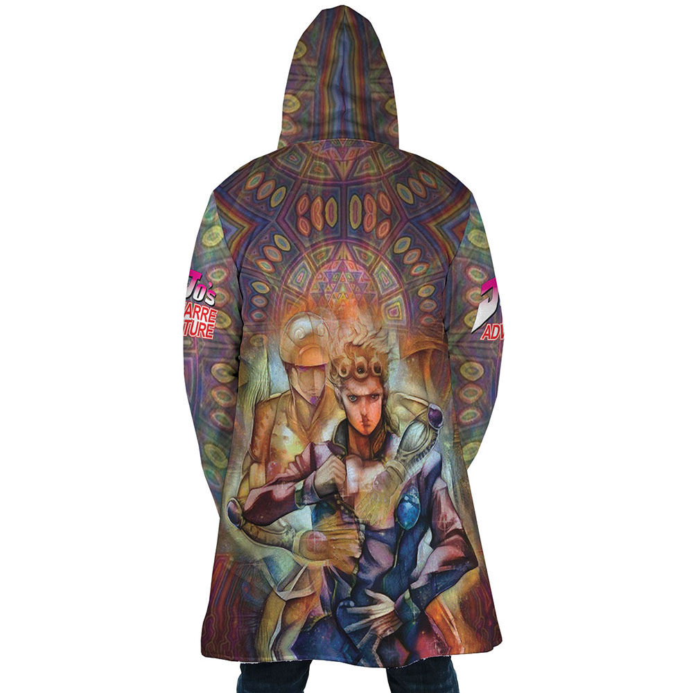 Trippy Giorno Giovanna Golden Wind Jojo’s Bizarre Adventure Dream Cloak Coat - Image 4