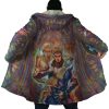 Trippy Giorno Giovanna Golden Wind JBA AOP Hooded Cloak Coat NO HOOD Mockup - JoJo's Bizarre Adventure UK Shop