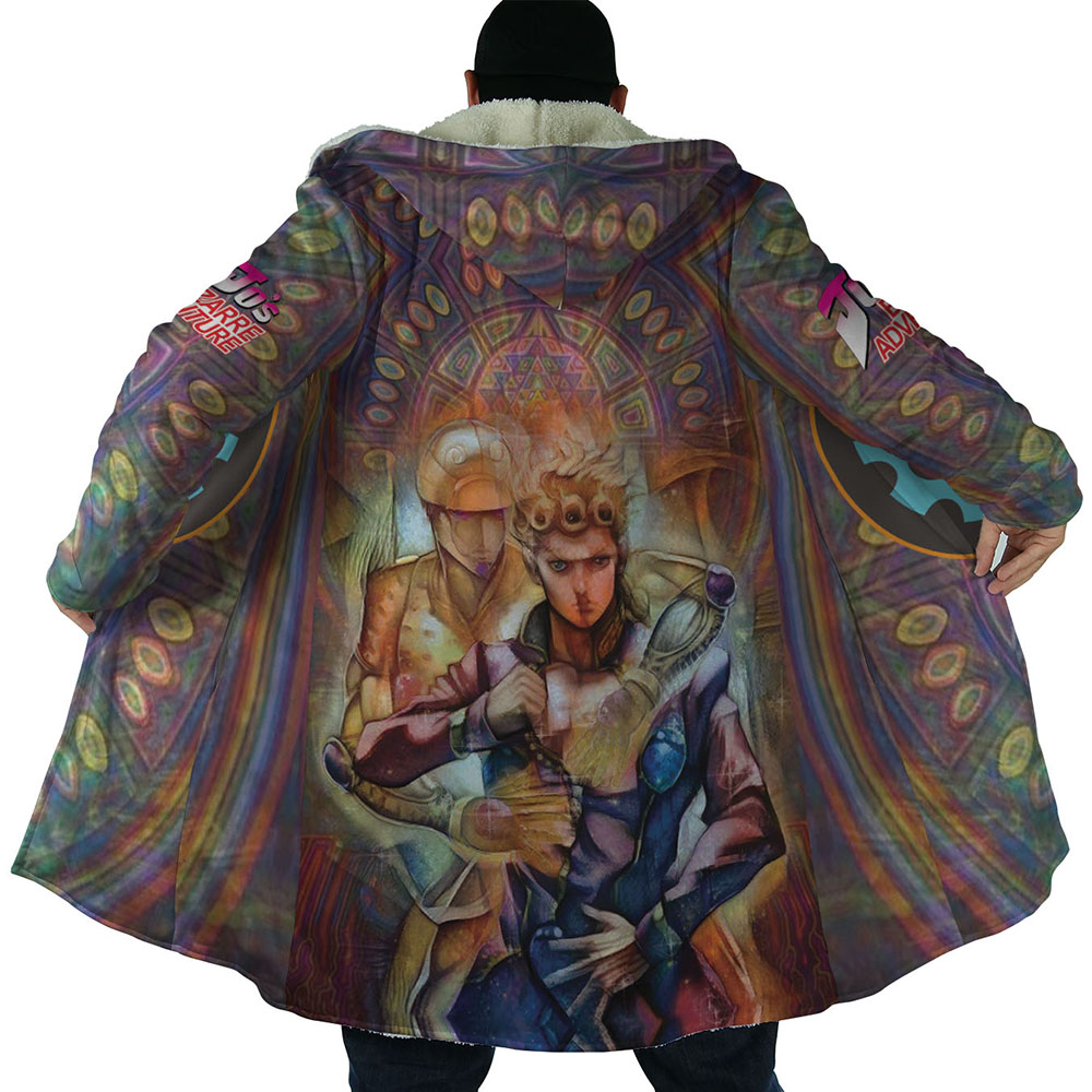Trippy Giorno Giovanna Golden Wind Jojo’s Bizarre Adventure Dream Cloak Coat - Image 6