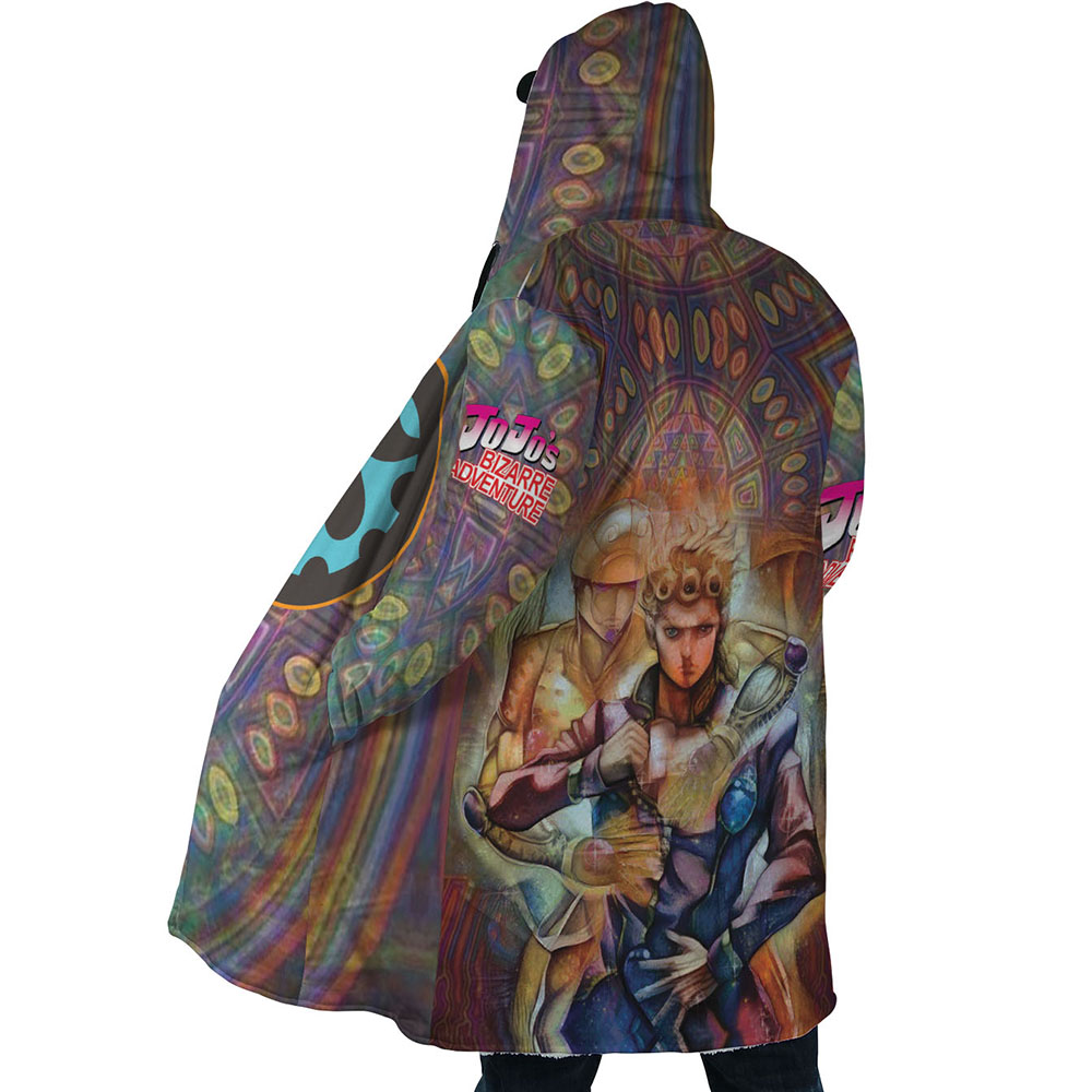 Trippy Giorno Giovanna Golden Wind Jojo’s Bizarre Adventure Dream Cloak Coat - Image 5