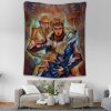 Trippy Giorno Giovanna Golden Wind JBA Tapestry Vertical Couch Mockup - JoJo's Bizarre Adventure UK Shop