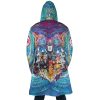 Trippy Golden Wind Squad JBA AOP Hooded Cloak Coat BACK Mockup - JoJo's Bizarre Adventure UK Shop