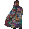 Trippy Guido Mista Six Bullets JBA AOP Hooded Cloak Coat SIDE Mockup - JoJo's Bizarre Adventure UK Shop