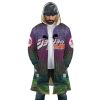 Trippy Jolyne Cujoh Stone Ocean JBA AOP Hooded Cloak Coat FRONT Mockup - JoJo's Bizarre Adventure UK Shop