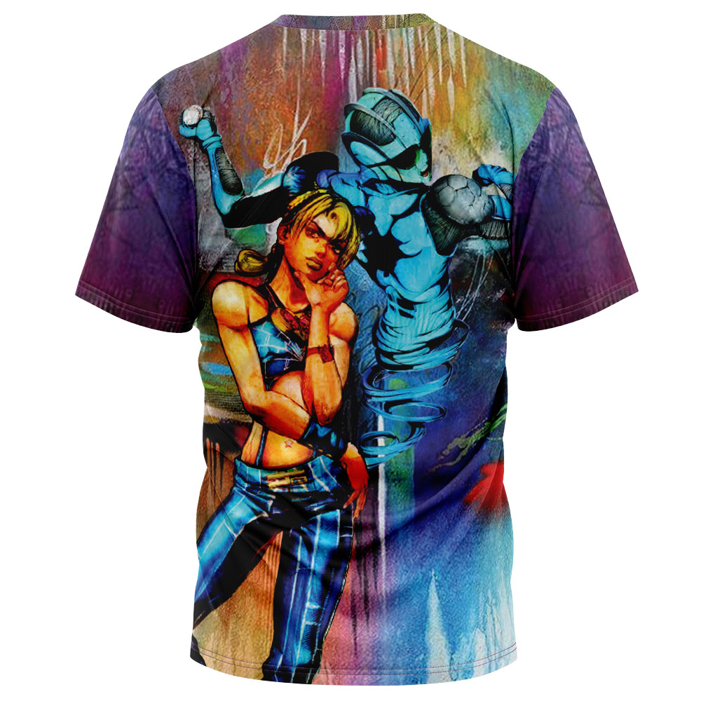 Trippy Jolyne Cujoh Stone Ocean Jojo’s Bizarre Adventure T-Shirt - Image 2