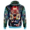 Trippy Josuke Shining Diamond Bizarre Adventure AOP Hoodie 3D FRONT Mockup - JoJo's Bizarre Adventure UK Shop
