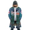 Trippy Josuke Shining Diamond JBA AOP Hooded Cloak Coat FRONT Mockup - JoJo's Bizarre Adventure UK Shop