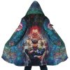 Trippy Josuke Shining Diamond JBA AOP Hooded Cloak Coat MAIN Mockup - JoJo's Bizarre Adventure UK Shop