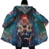Trippy Josuke Shining Diamond JBA AOP Hooded Cloak Coat NO HOOD Mockup - JoJo's Bizarre Adventure UK Shop