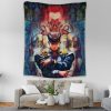 Trippy Josuke Shining Diamond JBA Tapestry Vertical Couch Mockup - JoJo's Bizarre Adventure UK Shop