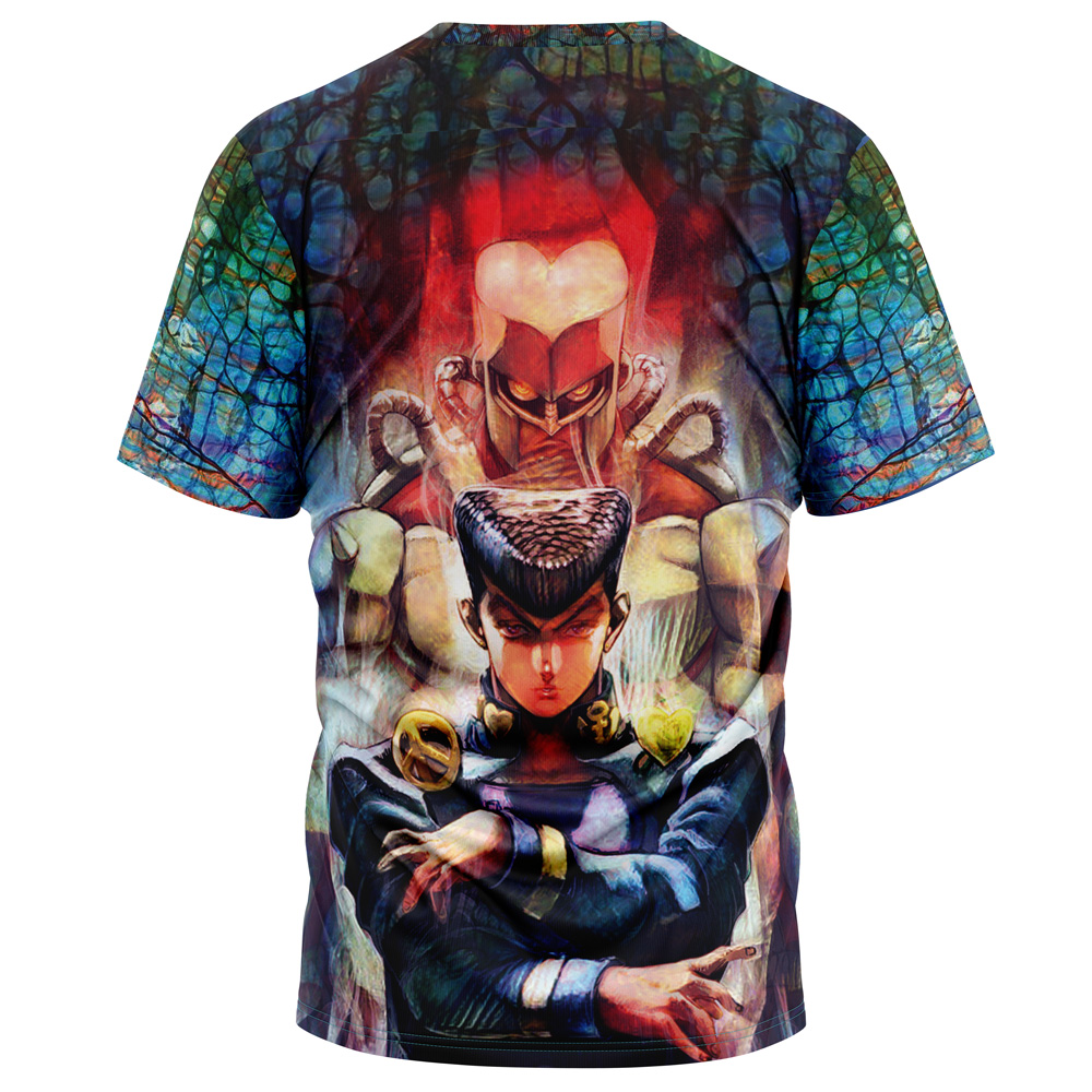 Trippy Josuke Shining Diamond Jojo’s Bizarre Adventure T-Shirt - Image 2