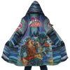 Trippy Jotaro Kujo Star Platinum JBA AOP Hooded Cloak Coat MAIN Mockup - JoJo's Bizarre Adventure UK Shop