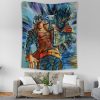 Trippy Jotaro Kujo Star Platinum JBA Tapestry Vertical Couch Mockup - JoJo's Bizarre Adventure UK Shop