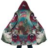Trippy Kakyoin Hierophant Green JBA AOP Hooded Cloak Coat MAIN Mockup - JoJo's Bizarre Adventure UK Shop
