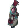Trippy Kakyoin Hierophant Green JBA AOP Hooded Cloak Coat RIGHT Mockup - JoJo's Bizarre Adventure UK Shop