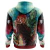 Trippy Kakyoin Hierophant Green Jojos Bizarre Adventure AOP Hoodie 3D BACK Mockup - JoJo's Bizarre Adventure UK Shop