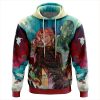 Trippy Kakyoin Hierophant Green Jojos Bizarre Adventure AOP Hoodie 3D FRONT Mockup - JoJo's Bizarre Adventure UK Shop