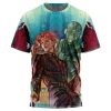 Trippy Kakyoin Hierophant Green Jojos Bizarre Adventure T Shirt 3D FRONT Mockup - JoJo's Bizarre Adventure UK Shop