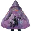 Trippy Lucid Stardust Crusaders JBA AOP Hooded Cloak Coat MAIN Mockup - JoJo's Bizarre Adventure UK Shop