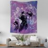 Trippy Lucid Stardust Crusaders JBA Tapestry Vertical Couch Mockup - JoJo's Bizarre Adventure UK Shop
