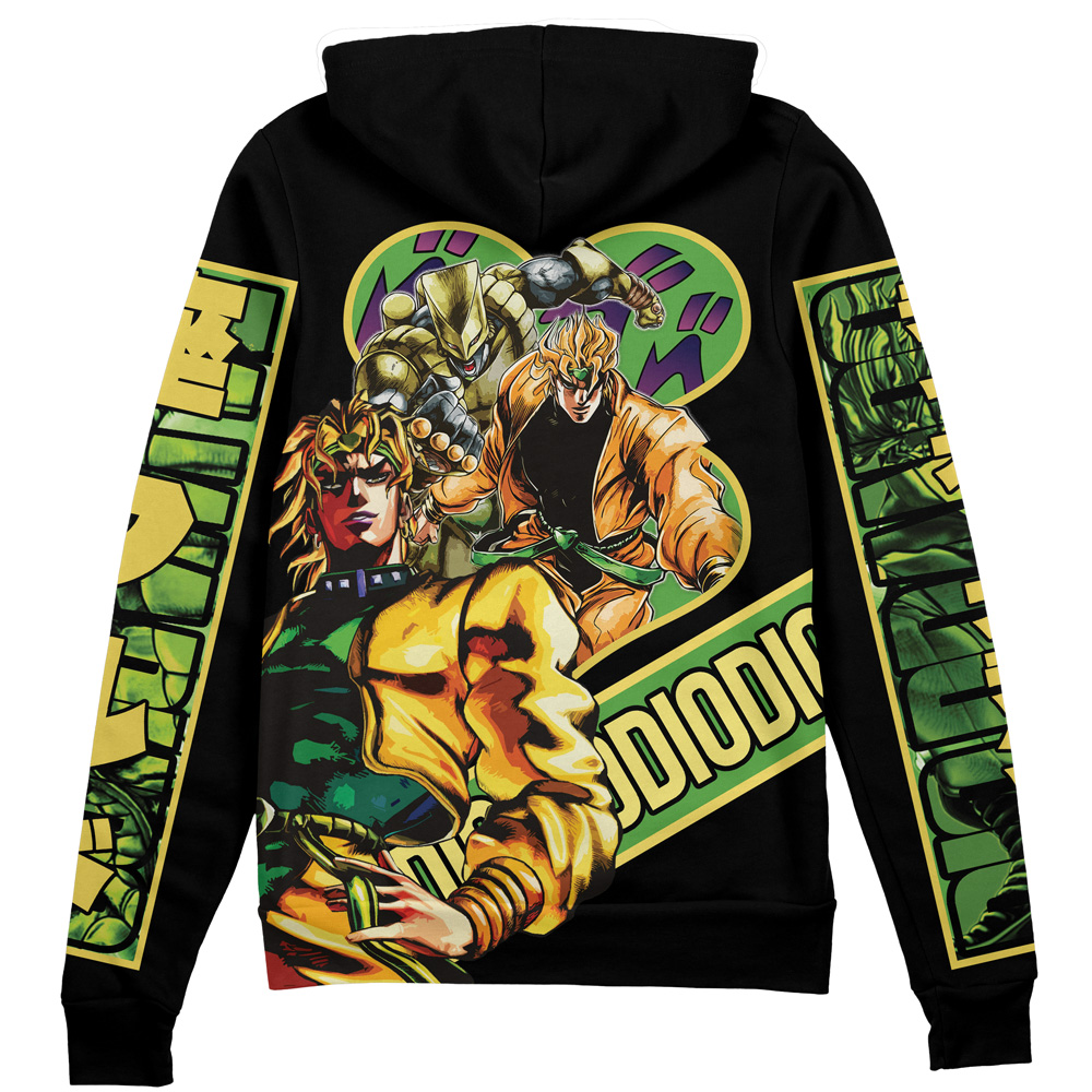 Dio Brando Jojo’s Bizarre Adventure Streetwear Zip Hoodie Jacket