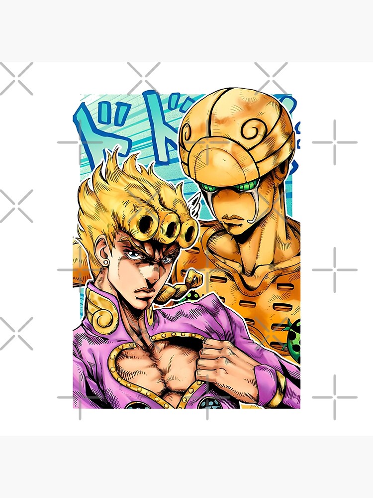 Giojo With His Stand Throw Pillow - Image 2