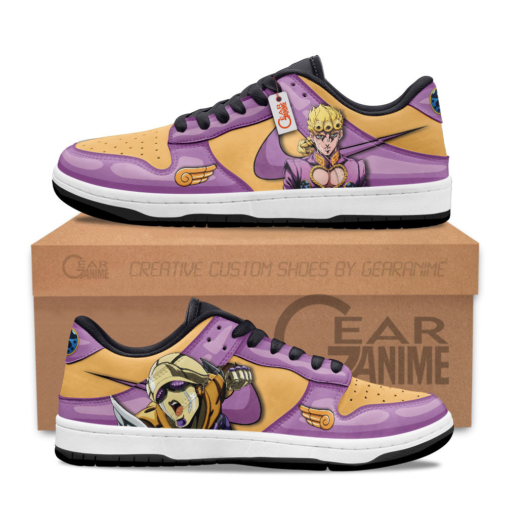 Giorno Giovanna JJBA Low Top J1 Sneakers