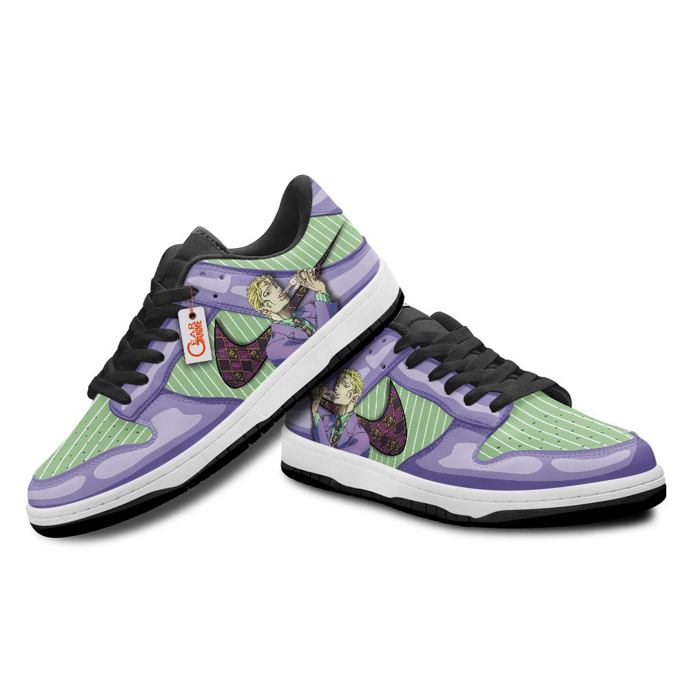 Yoshikage Kira JJBA Low Top J1 Sneakers - Image 2