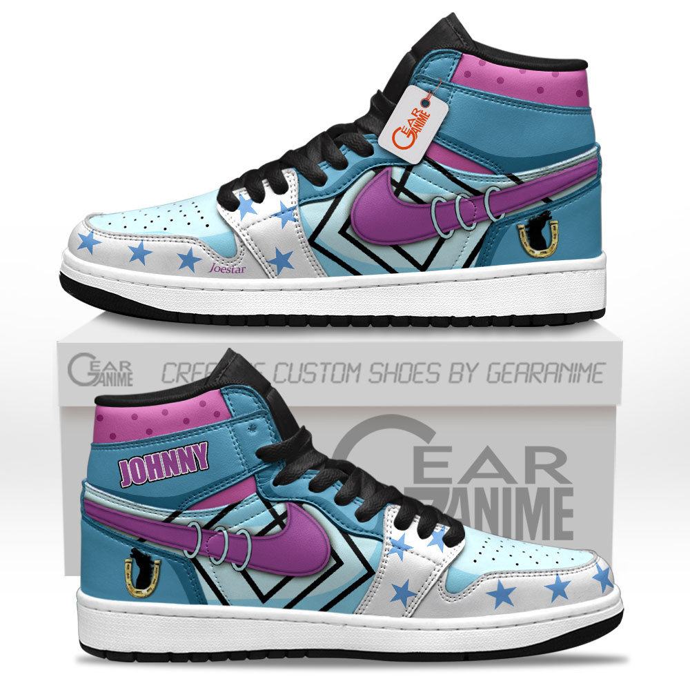 Johnny Joestar Personalized JJBA High Top J1 Sneakers Steel Ball Run Edition