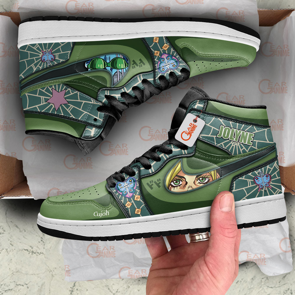 Hot Jolyne Cujoh JJBA High Top J1 Sneakers - Image 2