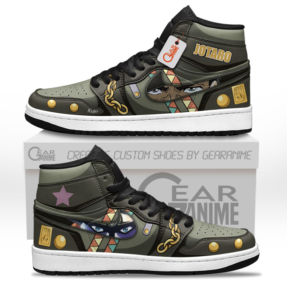 New Jotaro Kujo JJBA High Top J1 Sneakers