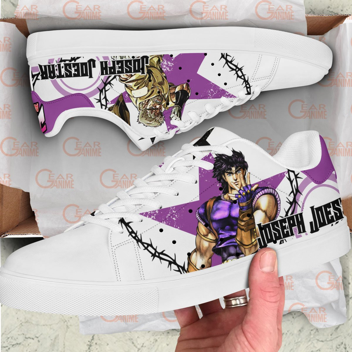 Joseph Joestar JJBA Skate Shoes - Image 2
