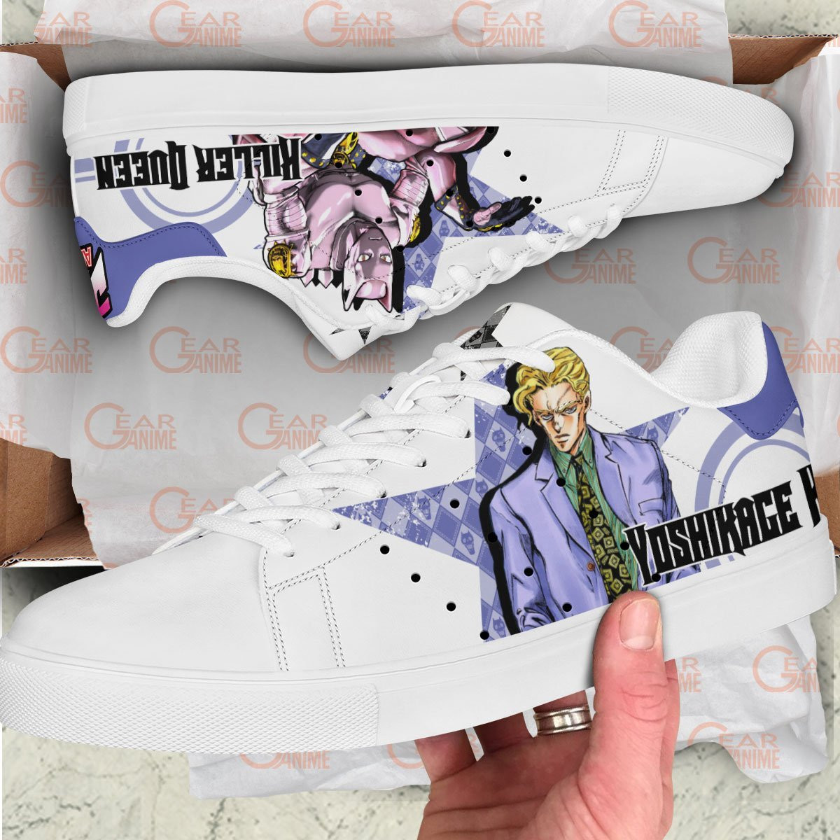 Yoshikage Kira JJBA Skate Shoes - Image 2