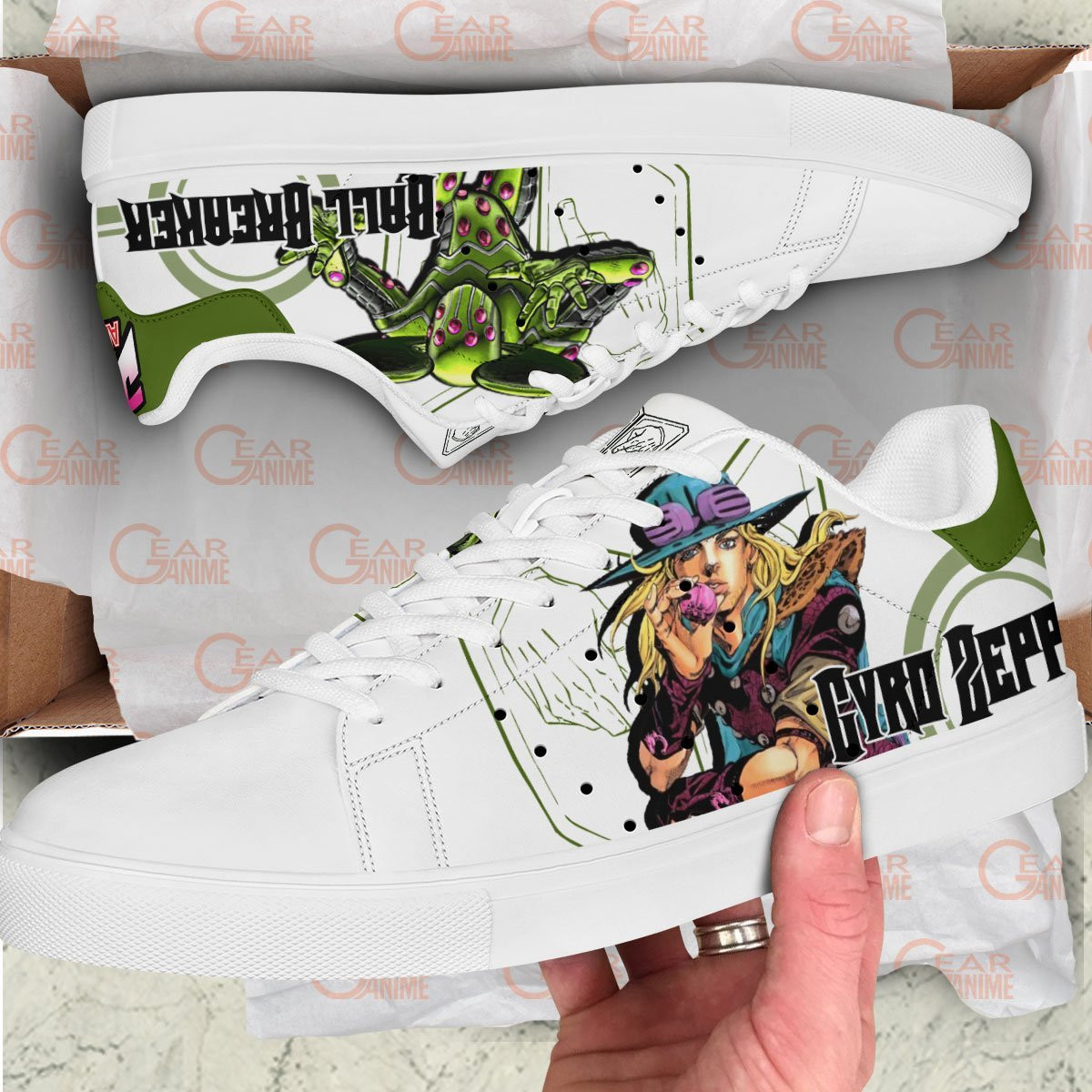 Gyro Zeppeli JJBA Skate Shoes - Image 2