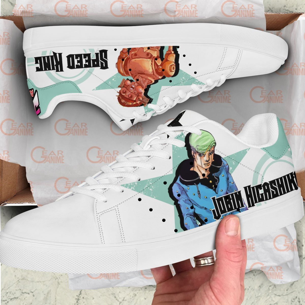 Jobin Higashikata JJBA Skate Shoes - Image 2
