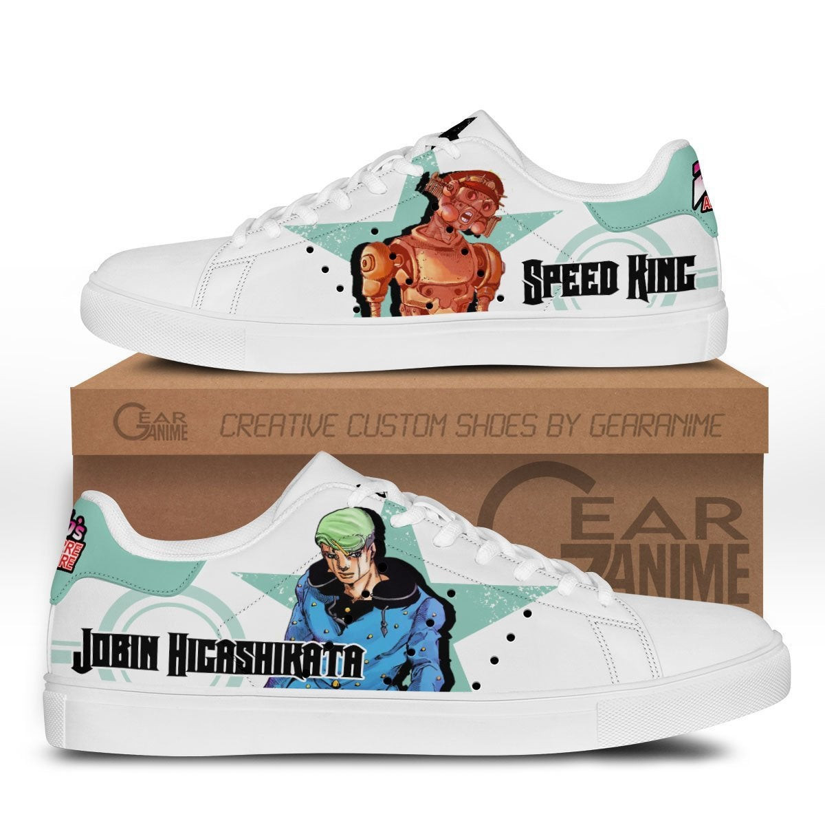 Jobin Higashikata JJBA Skate Shoes
