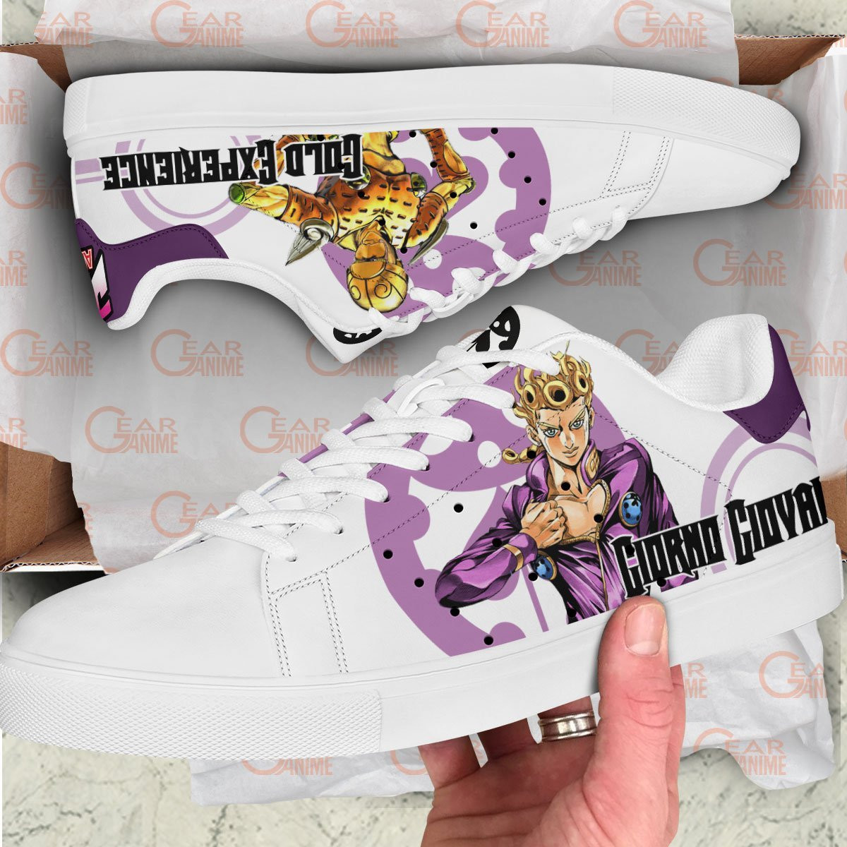 Giorno Giovanna JJBA Skate Shoes - Image 2