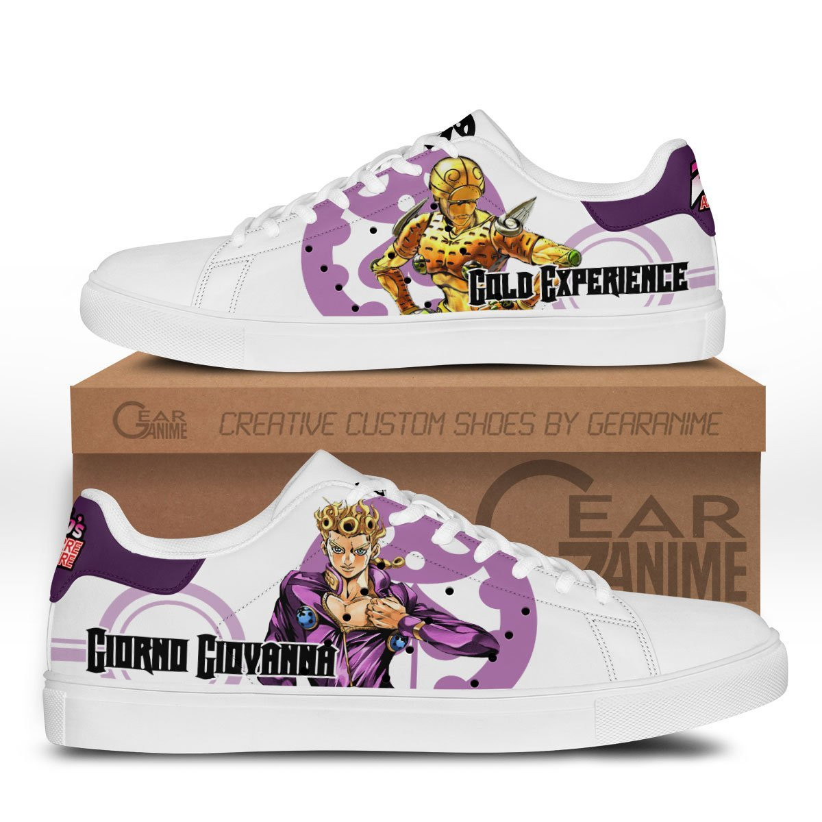 Giorno Giovanna JJBA Skate Shoes