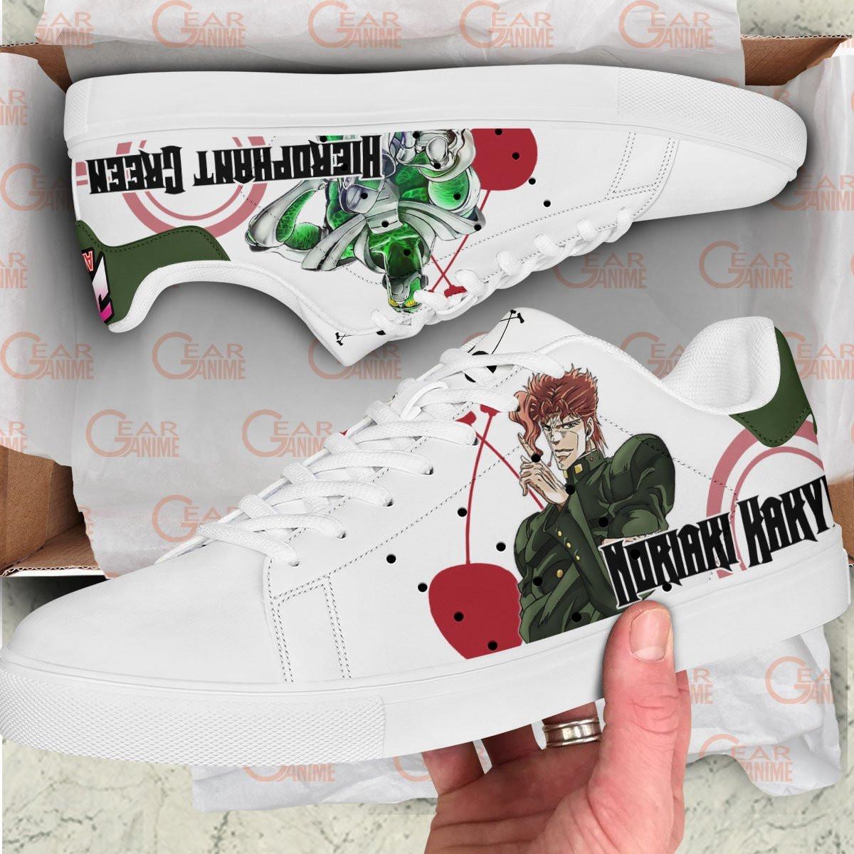 Noriaki Kakyoin JJBA Skate Shoes - Image 2