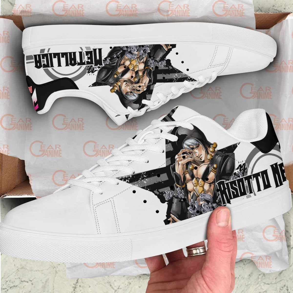 Risotto Nero JJBA Skate Shoes - Image 2
