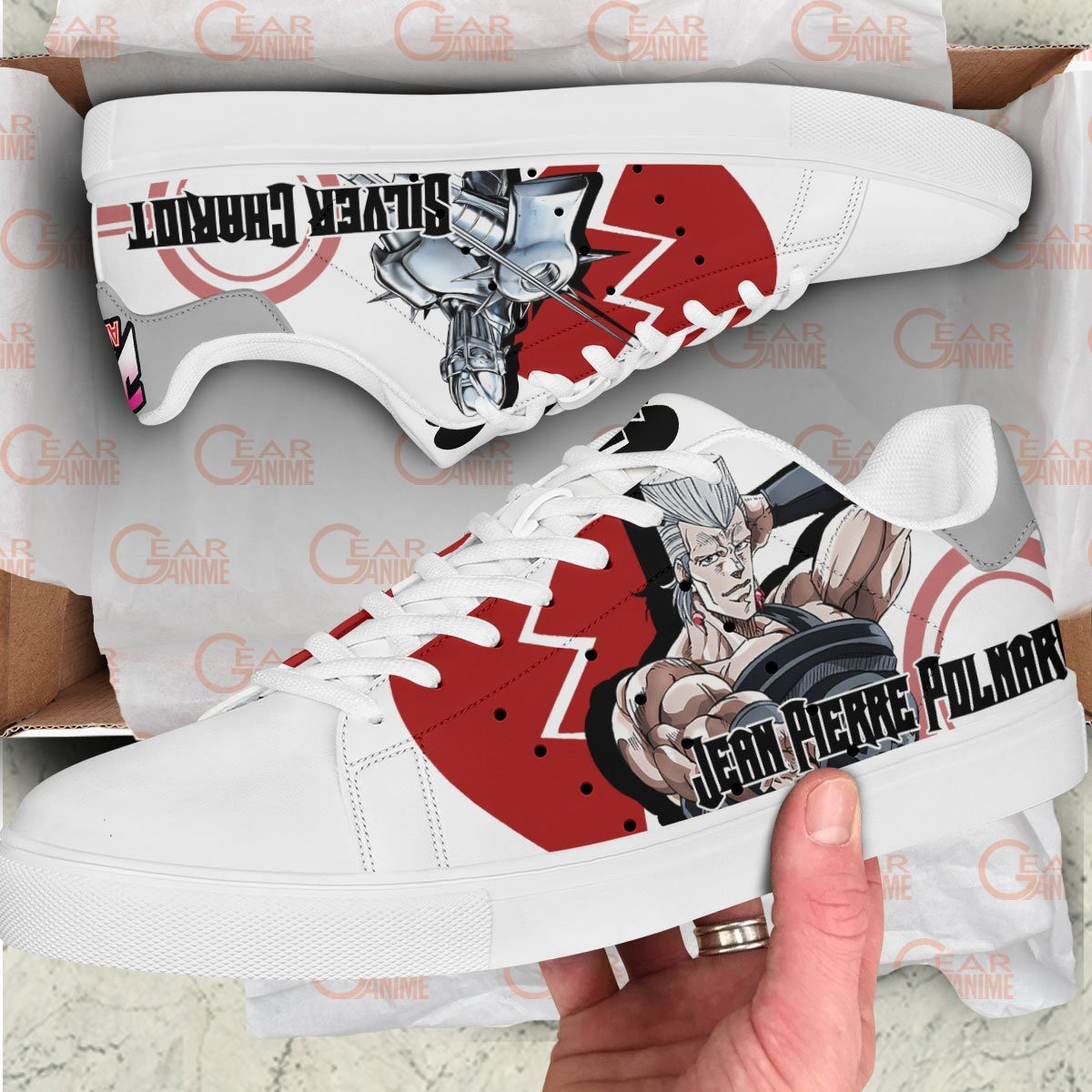 Jean Pierre Polnareff JJBA Skate Shoes - Image 2