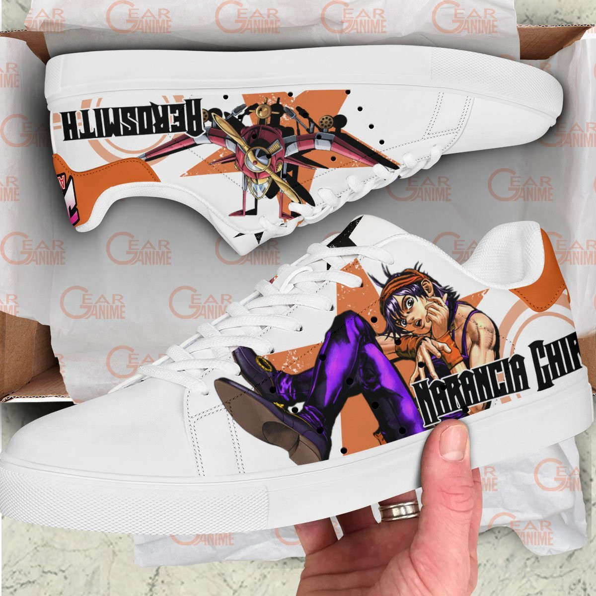 Narancia Ghirga JJBA Skate Shoes - Image 2