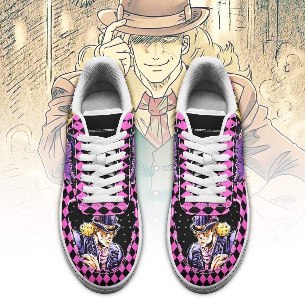 Robert E. O. Speedwagon JoJo’s Bizarre Adventure Low Top Air Force Sneakers - Image 2