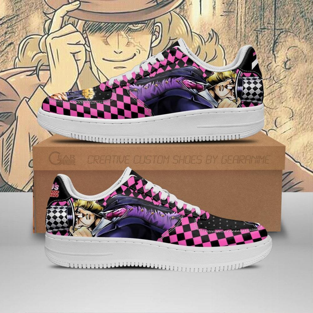Robert E. O. Speedwagon JoJo’s Bizarre Adventure Low Top Air Force Sneakers